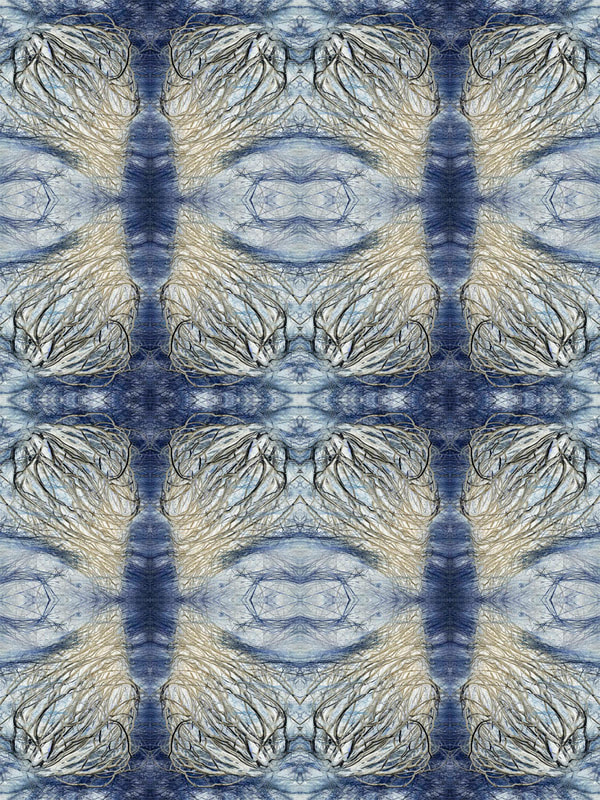 Blue Tumbleweed _03664_Set, art licensing, endless wall covering art pattern